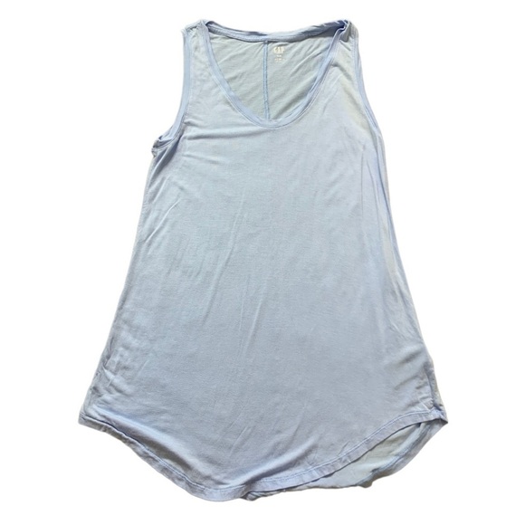 GAP Luxe Tank With Scoop Neck Spa Blue Size XS - Picture 3 of 8